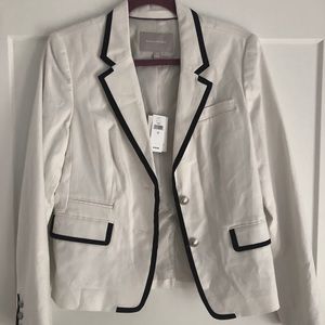 Banana Republic Cream Blazer with Black Trim - NWT